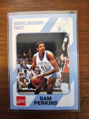 Sam Perkins 1989 Collegiate Collection #34 - North Carolina's Finest -Fresh Pull